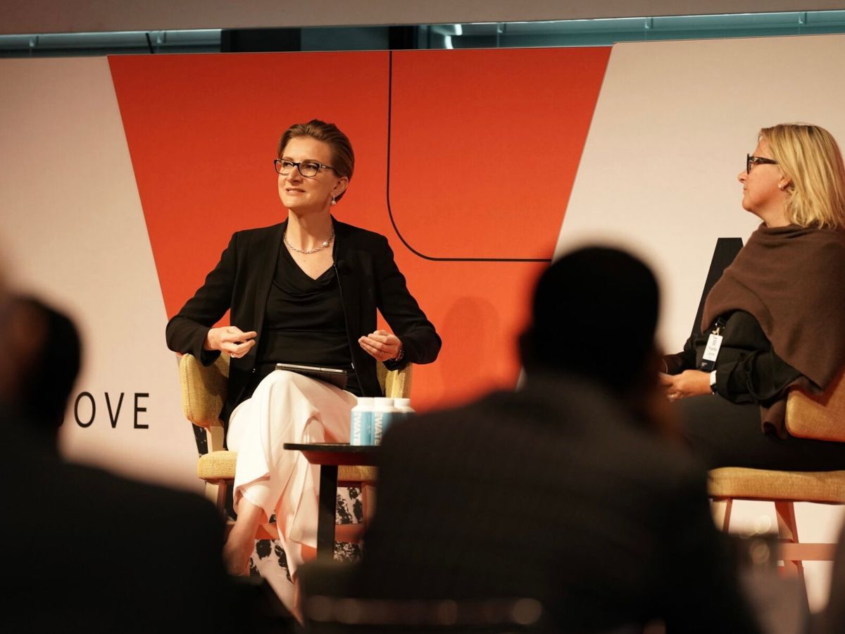 Claudine Ogilvie in conversation on stage
